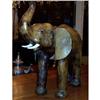 Image 1 : French leather elephant statue c.1900 #981127