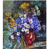 "Cornflower - an etude" impressionism oil #981266