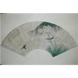 20th Century Chinese Fan Painting #981285