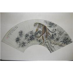 20th Century Chinese Fan Painting #981288