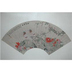 20th Century Chinese Fan Painting #981290