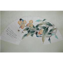 20th Century Chinese Fan Painting #981295
