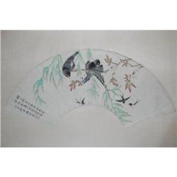 20th Century Chinese Fan Painting #981298