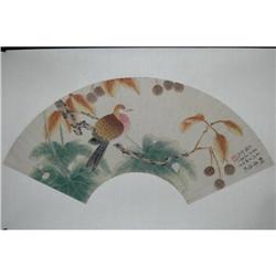 20th Century Chinese Fan Painting #981301