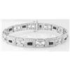Image 1 : 2.35 DIAMOND 3.84 SAPPHIRE 18KWG BRACELET 27GRM #981303
