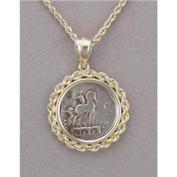 Ancient Roman Silver coin Pendant #981335