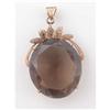 Rose Gold, Smoky Quartz Pendant #981336
