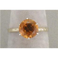 14K citrine ring #981344