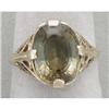 Yellow gold filigree tourmaline ring #981350