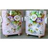 Image 1 : LIMOGES Cachepots PAIR  Hand Painted ANTIQUE #981430