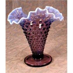 FENTON Wisteria HOBNAIL Vase RARE Antique #981443