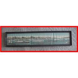 Panorama of  Hamburg  Germany Ship Port Print #981526