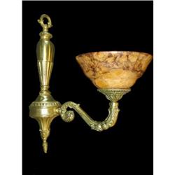 A pair of bronze and alabaster sconce #981586