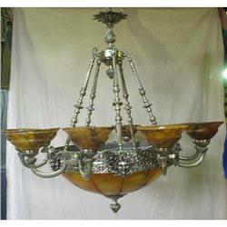 Ten tulips alabaster stone chandelier #981594
