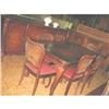 Image 1 : French Art Deco Curly Maple Dining Room Set #981655