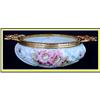 Image 1 : WAVECREST HP FLORAL BOWL W GOLD ORMOLU MOUNTS #981688