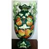 Image 1 : MAJOLICA Urn VASE Nouveau FRUIT Large ANTIQUE #983002