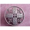 Image 1 : VICTORIAN FRETWORK SILVER COIN BROOCH #983136