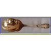 Image 1 : GILT SILVER ENAMEL BERRY SERVING SPOON  W MASK #983148