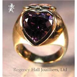 RHJ Heart Ring Pink & Purple Cubic Zirconium #987604