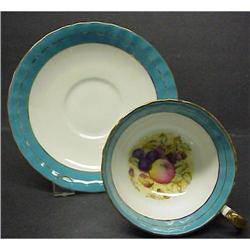 Aynsley  CUP & SAUCER Signed  #987624