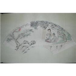 20th Century Chinese Fan Painting #987717