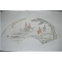 20th Century Chinese Fan Painting #987719