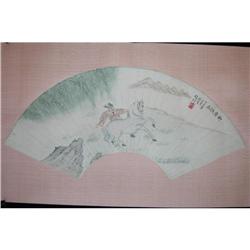 20th Century Chinese Fan Painting #987733