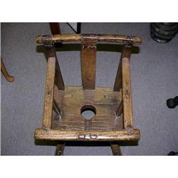 Antique Wooden Child Poddy Chair  #987747