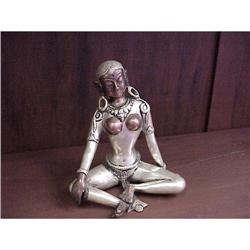 Godess Parvati Shiva- Silver-Bronze Statue #987762