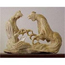 Onyx Sculpture - 'Cockfight' #987774