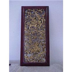 Antique Carved Wooden  Plaques #987794