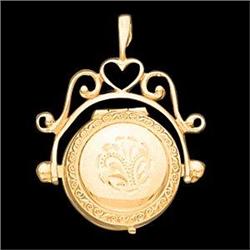 ANTIQUE Style 14k SOLID GOLD LOCKET  #987880