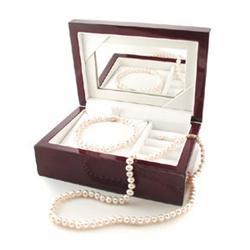 PEARL NECKLACE BRACELET EARRINGS w JEWELRY #987887