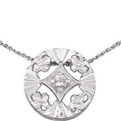  ANTIQUE Style FILIGREE Pendant DIAMOND #987900