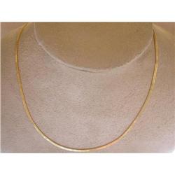  14k GOLD FOXTAIL  CHAIN AND NECKLACE #987907