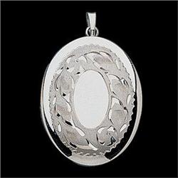 14K WHITE GOLD  LOCKET Opens for Photographs #987913