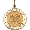 Image 1 : 14K GOLD  Pendant US COAST GUARD MEDAL #987915