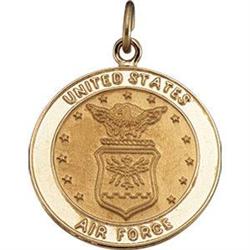 14K Gold Pendant U.S. AIR FORCE MEDAL #987917