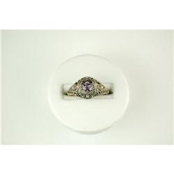 Antique  FILIGREE Ring AMETHYST .75 CTS! #987923