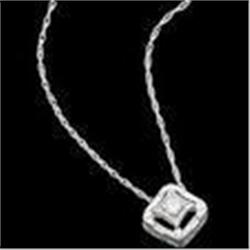 14k White Gold DIAMOND NECKLACE  #987933