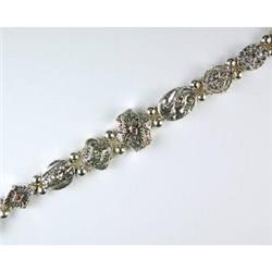 Antique SLIDE BRACELET 8 inch w GARNET #987934