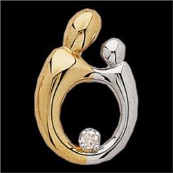 14k  Pendant MOTHER  CHILD w DIAMOND #987948
