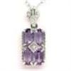 Image 1 : ANTIQUE Pendant AMETHYST  DIAMOND #987958