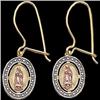 Image 1 : 14k Gold Earrings OUR LADY OF GUADALUPE #987966