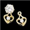 Image 1 : 14k Gold DIAMOND EARRING JACKETS #987975