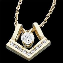 14k  PENDANT ENHANCER JACKET DIAMONDS #987989
