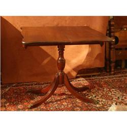 Exceptional Mahogany Game Table  #988032