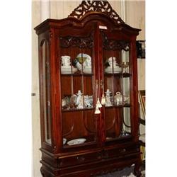 Wonderful Mahogany China Cabinet Reproduction  #988033