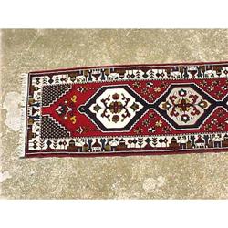 Hand Knotted, Wool, Geometric Design Hall #988542